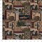 Blue Brown Novelty Tapestry Woven Pattern Upholstery Fabric by The Yard - SKU: Joyce Navy